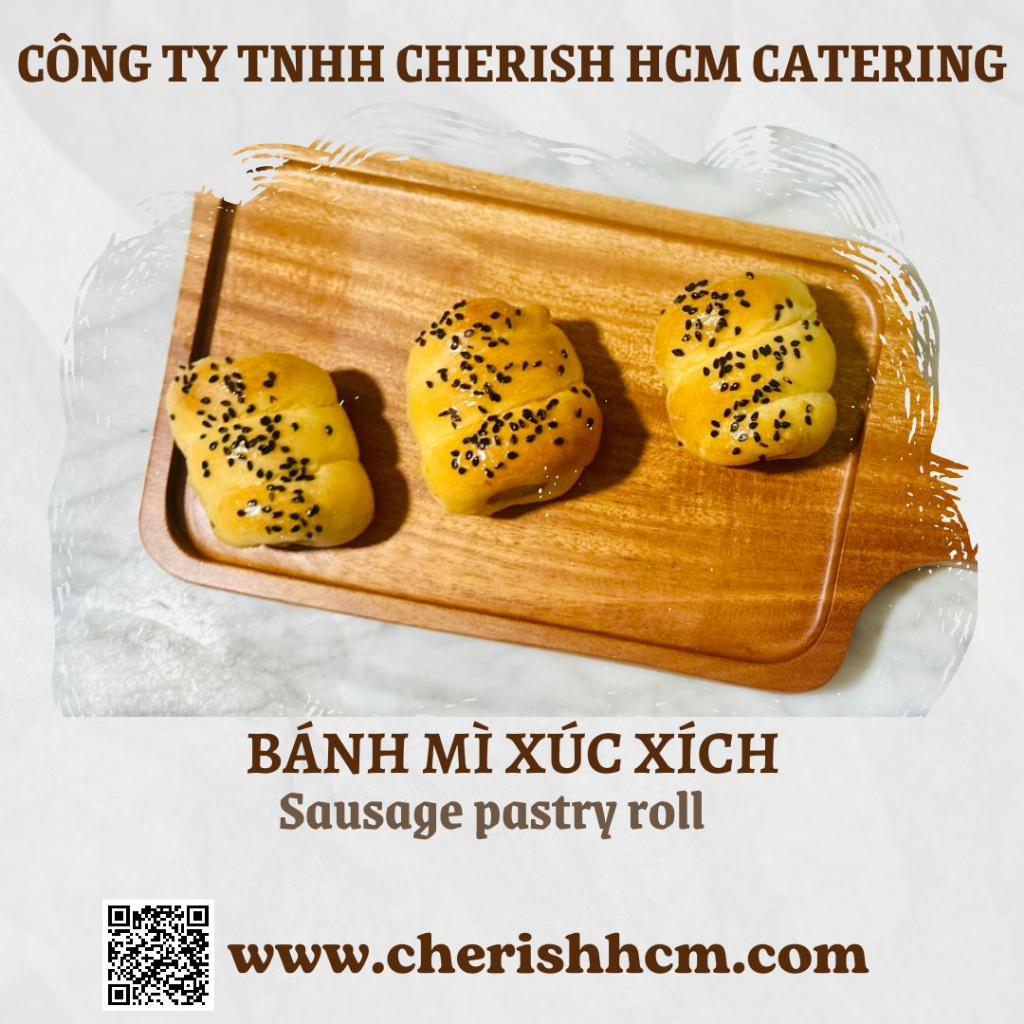 Cherish HCM Catering- Set 10 bánh mì xúc xích mini cho tea break, happy hour, finger food