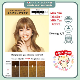 Nhuộm tóc dạng bọt của Kao Liese Prettia Nhật Bản màu nâu trà sữa Milk Tea Brown màu số 3