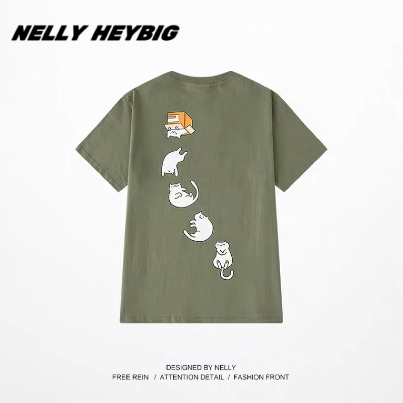 Nelly Heybig unisex form rộng dành cho nam và nữ 5 CATS