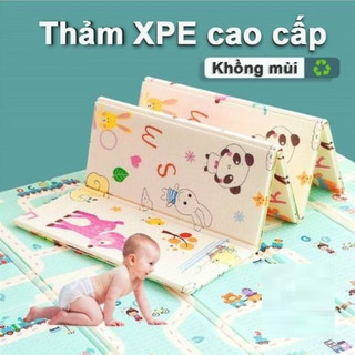 Thảm xốp xpe phủ silicone 2 mặt chống thấm chống trơn 1m8 x 2m ( giao ngẫu nhiên )