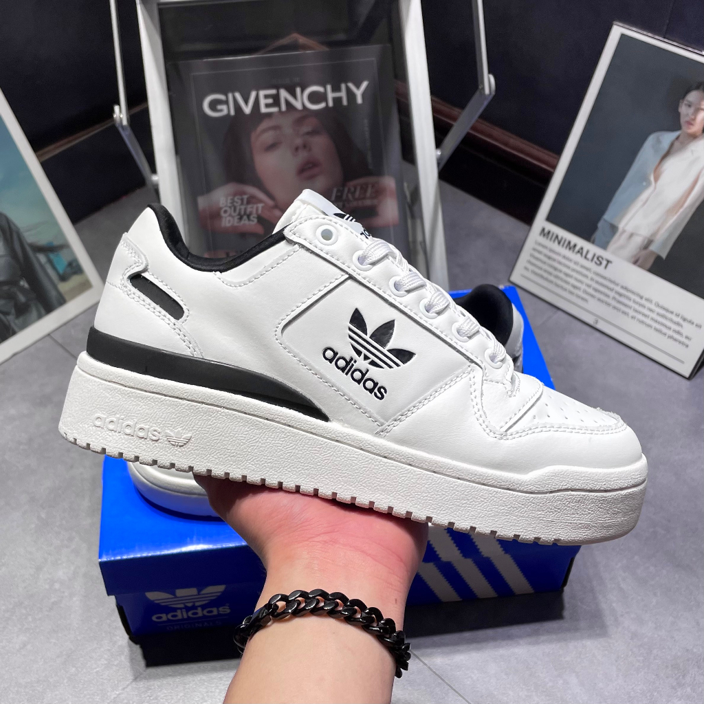 GIÀY THỂ THAO ADIDAS FORUM BOLD LOW TRẮNG ĐEN, GIÀY ADIDAS FORUM DA ĐEN TRẮNG