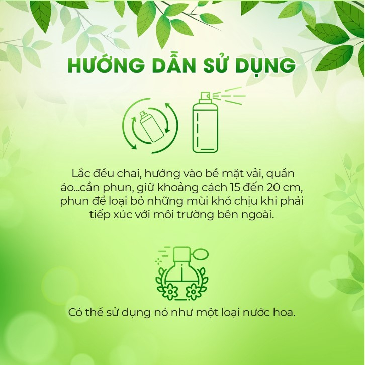 Xịt thơm quần áo JULYHOUSE chiết xuất tinh dầu thiên nhiên thơm mát ngày dài (Chai 20ml/280ml)