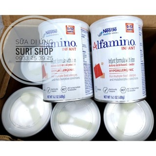 Sữa cho bé dị ứng đạm sữa bò alfamino 400gr
