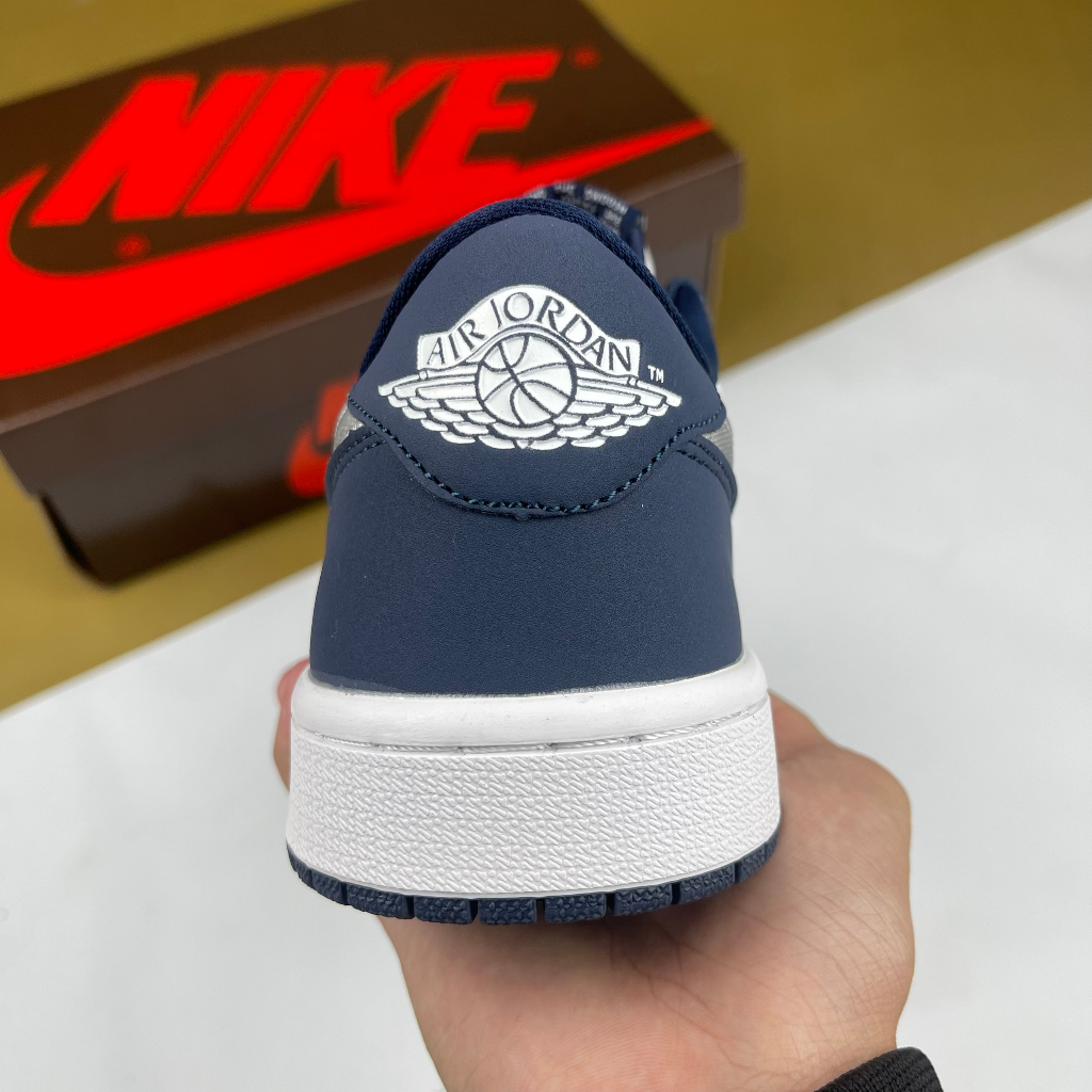 Giày Eric Koston x JD1 Low SB Midnight Navy, JD1 Thấp Xanh Trắng Móc Xám - Than.Shoes