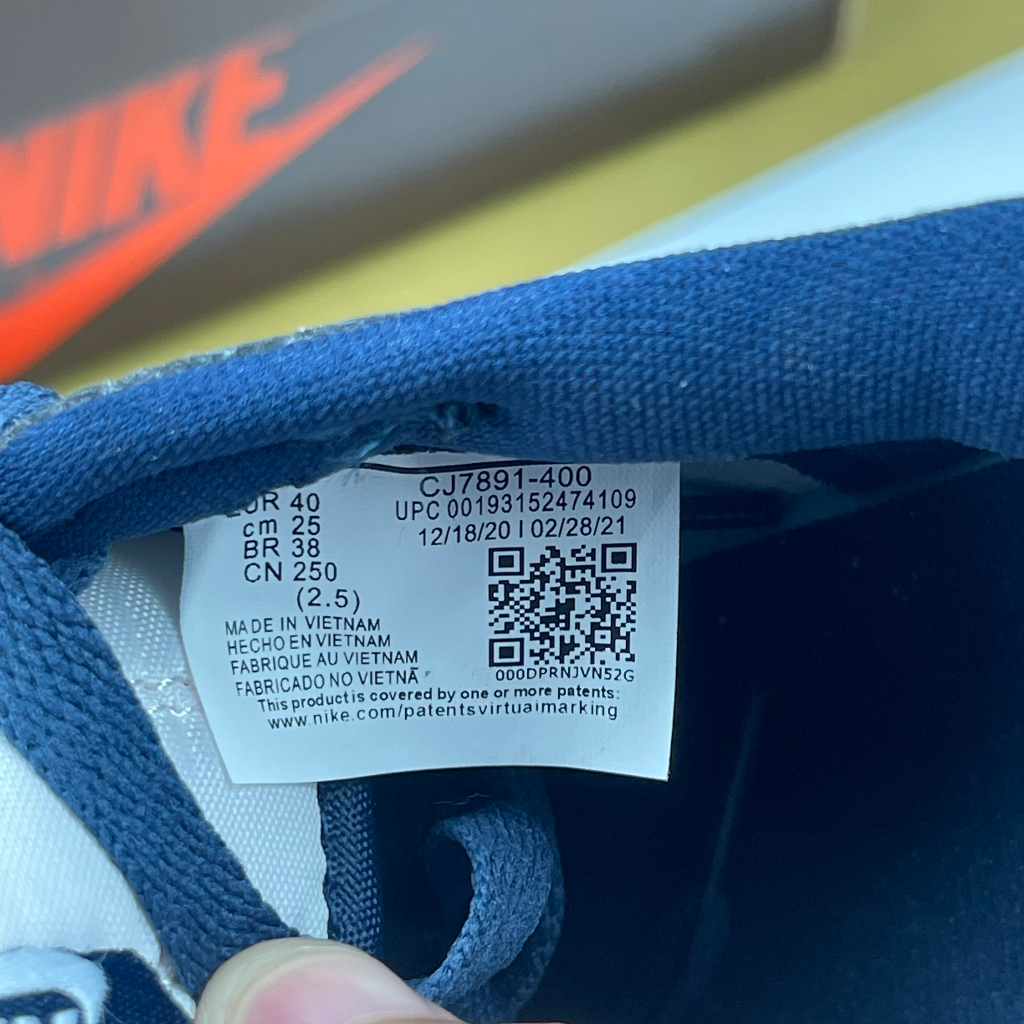 Giày Eric Koston x JD1 Low SB Midnight Navy, JD1 Thấp Xanh Trắng Móc Xám - Than.Shoes