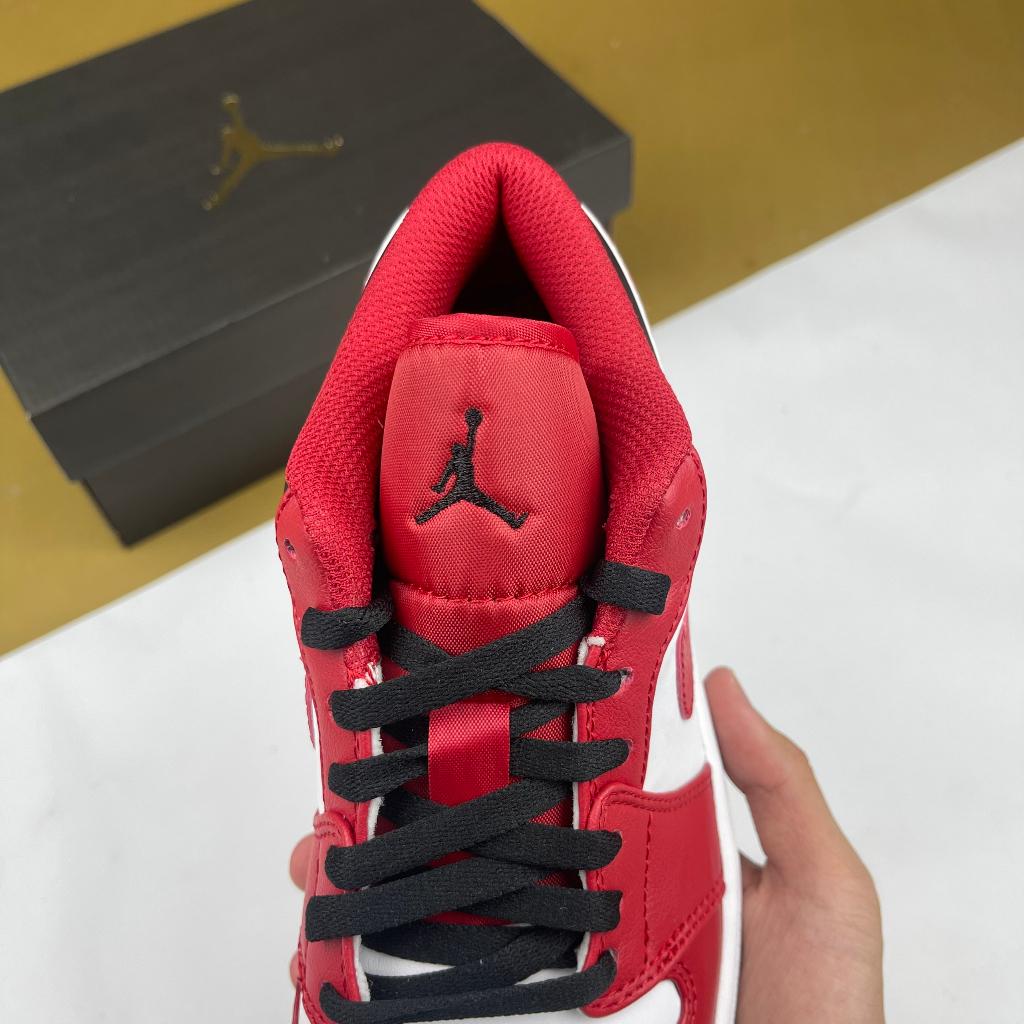 Giày JD1 Low Reverse Black Toe, JD1 Thấp Đỏ Trắng Gót Đen Bản Cao Cấp - Than.Shoes