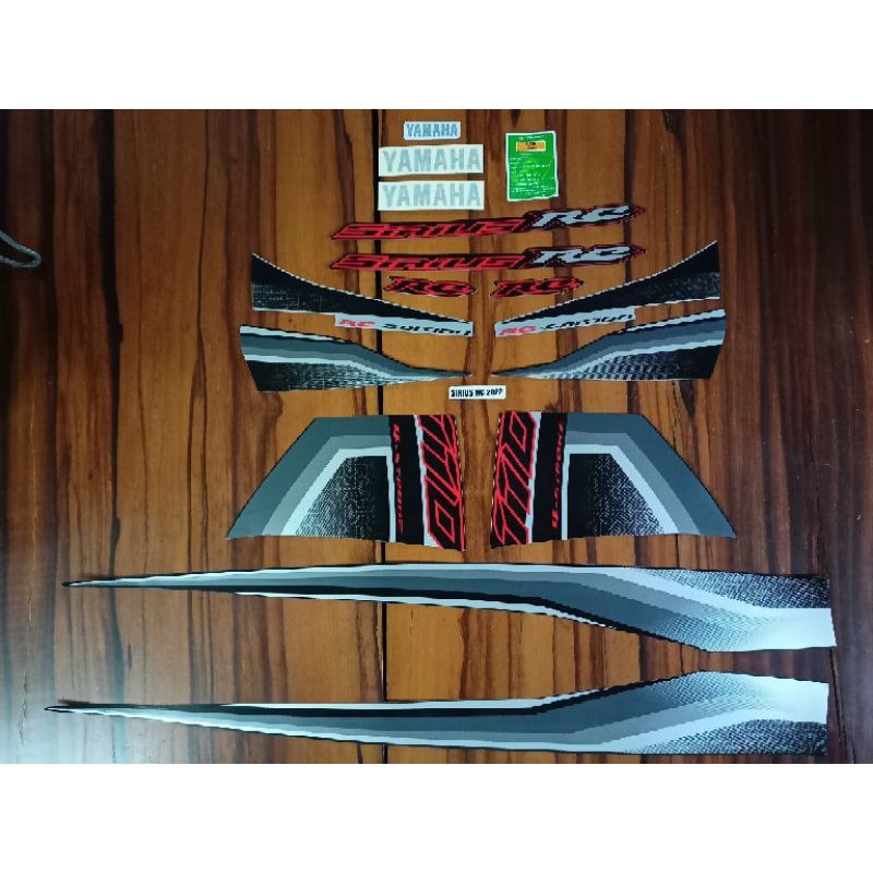 Bộ tem sirius RC 110 đời 2022 màu đỏ đen