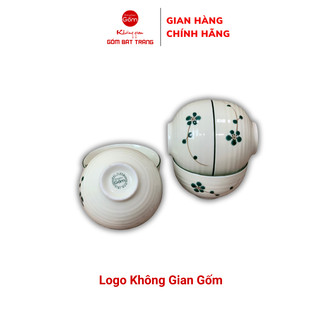 Bát ăn cơm, chén ăn cơm đào xanh cổ vịt, bát ăn cơm gốm bát tràng
