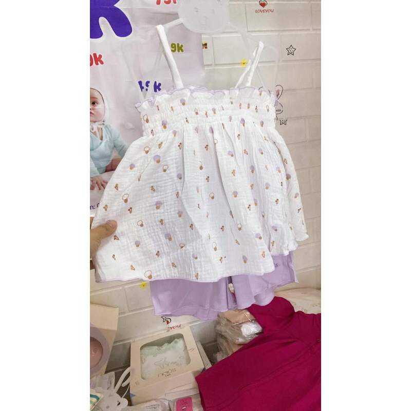 Bộ 2 dây bé gái từ 2-5y