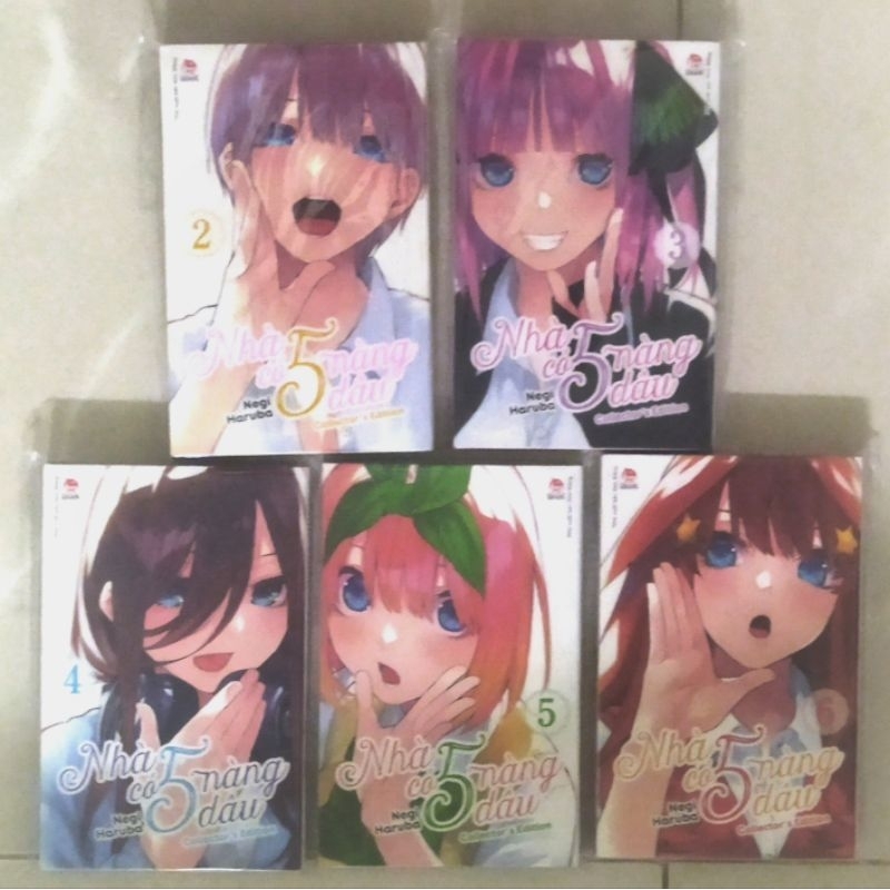 Nhà có 5 nàng dâu bìa 2 mặt 2,3,4,5,6 5nd,gotoubun