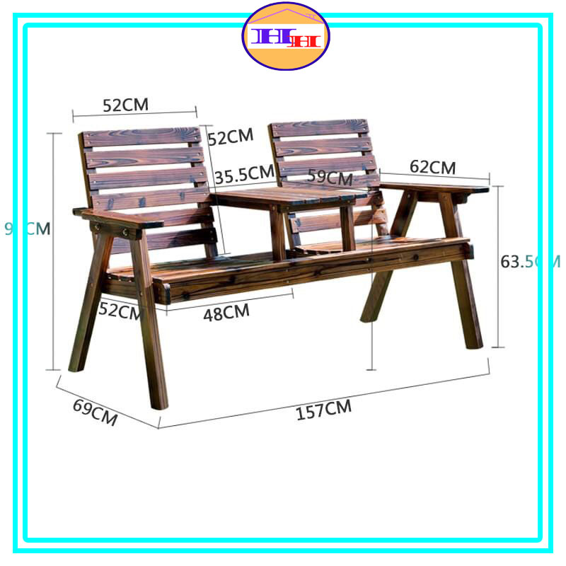 Ghế gỗ ngồi ngoài trời bằng gỗ thông tự nhiên có độ bền cao,Bộ bàn ghế cafe sân vườn độc đáo tiện lợi