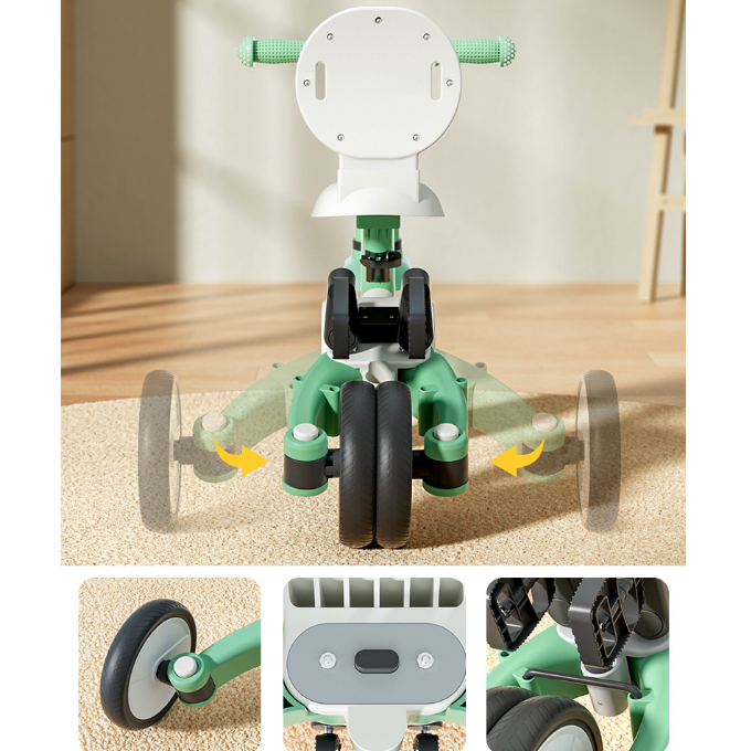 Xe đạp 3 bánh cho bé 2in1 xe đẩy cho bé cao cấp đa năng 1-5 tuổi