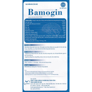 Viên uống Bamogin Thành Công (60 viên)