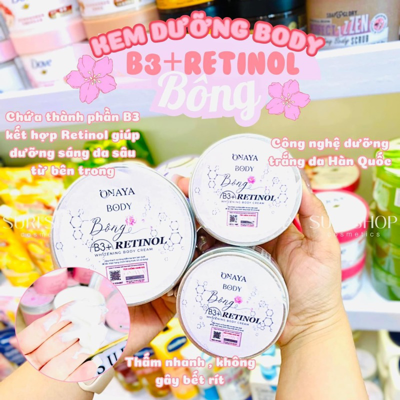 KEM BODY BÔNG RETINOL 250gr CHÍNH HÃNG