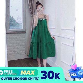 Đầm bầu,Váy bầu thời trang thiết kế A7 chất lụa hoa freesize từ 45 đến 70kg - Tổng kho váy bầu