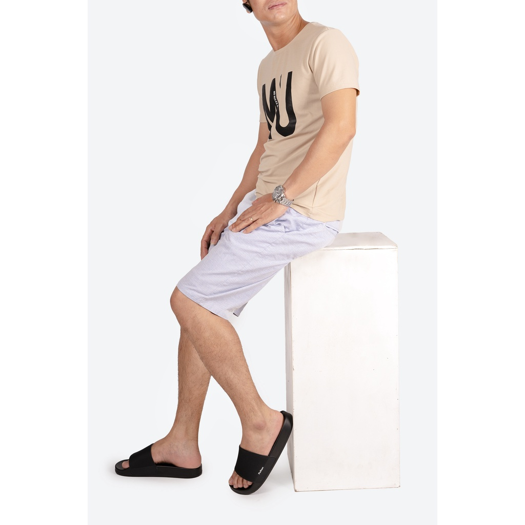 Dép nam PATHON SD23, quai ngang PVC đen, đế nhám PU êm chân chống trượt