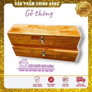 Hộp gỗ thông, hộp đựng đồ, hộp đựng trang sức, hộp đựng chữ nhật chắc chắn