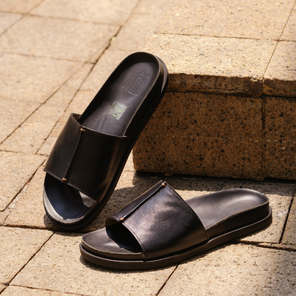 Dép Da Thời Trang Cao Cấp Lecce Slipper Thương Hiệu DON ITALO Hàng Chính Hãng Thiết Kế Cao Cấp