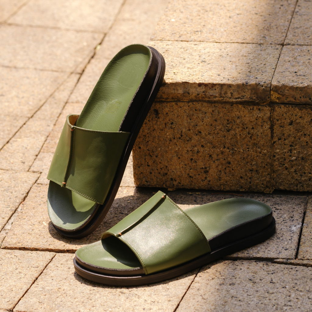 Dép Da Thời Trang Cao Cấp Lecce Slipper Thương Hiệu DON ITALO Hàng Chính Hãng Thiết Kế Cao Cấp