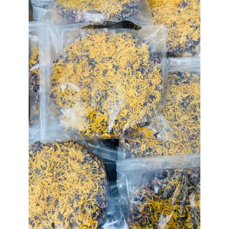 Combo 10 cơm cháy, cơm lứt tròn chà bông 1,2kg siêu ngon Phú Yên