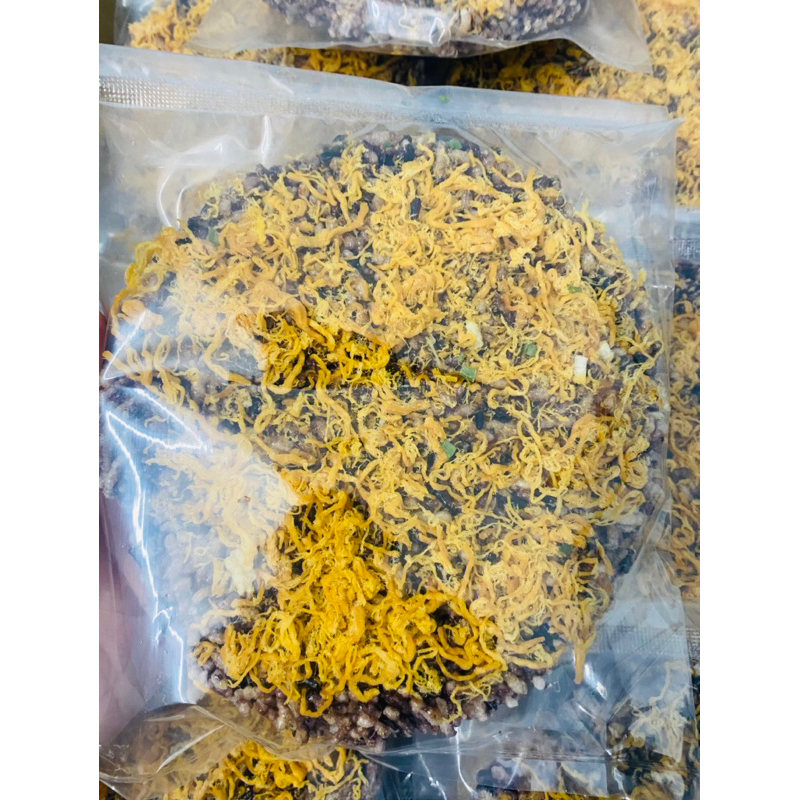 Combo 10 cơm cháy, cơm lứt tròn chà bông 1,2kg siêu ngon Phú Yên