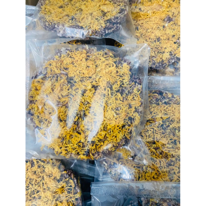 Combo 10 cơm cháy, cơm lứt tròn chà bông 1,2kg siêu ngon Phú Yên