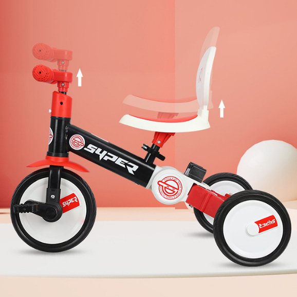 Xe đạp 3 bánh trẻ em xe chòi chân thăng bằng cho bé xe đẩy cao cấp 3in1 cho bé 1-5 tuổi
