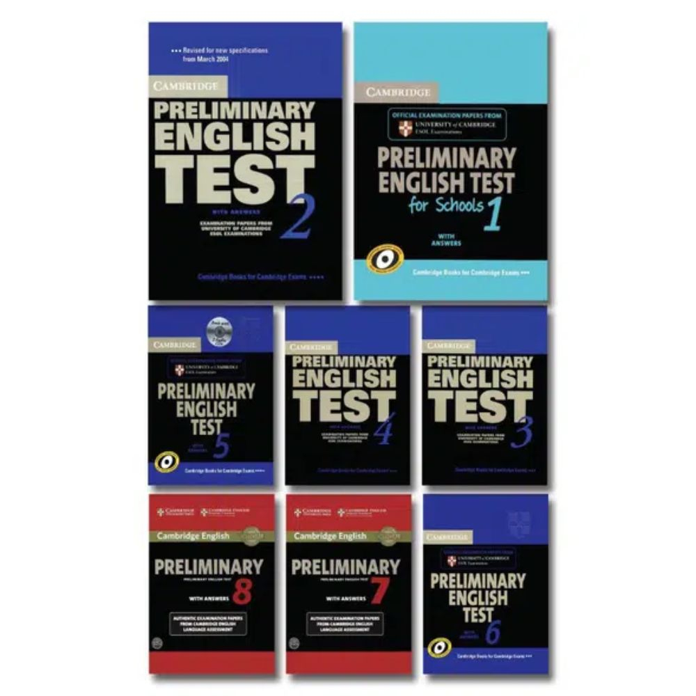 Sách - Ngữ Pháp Và Giải Thích Ngữ Pháp Tiếng Anh Cơ Bản Và Nâng Cao - 8 cuốn Preliminary English Test (PET) Cambridge