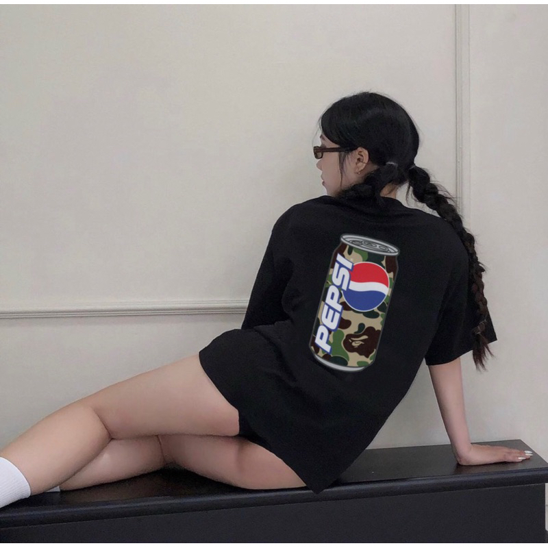 Áo thun BAPE camo PEPSI độc đáo sang trọng, áo phông nam nữ Unisex