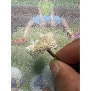 Chổi đánh bóng mini trục 3mm lông cừu đầu chà nhám