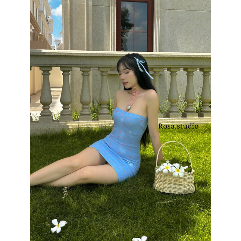 Đầm ống hoa nhí ôm body sexy