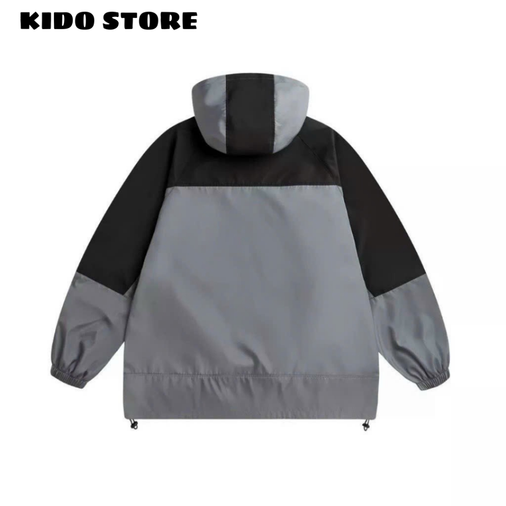 Áo khoác dù gió nam nữ có mũ nón 2 lớp thiết kế trẻ trung form đẹp KG51