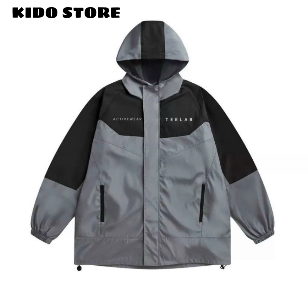 Áo khoác dù gió nam nữ có mũ nón 2 lớp thiết kế trẻ trung form đẹp KG51