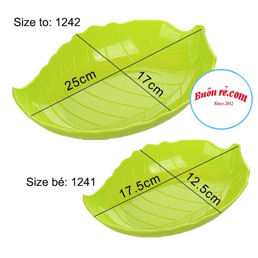 Đĩa Hình Lá Size To Nhất 25x17cm NO.1242 HÀNG VIỆT NHẬT