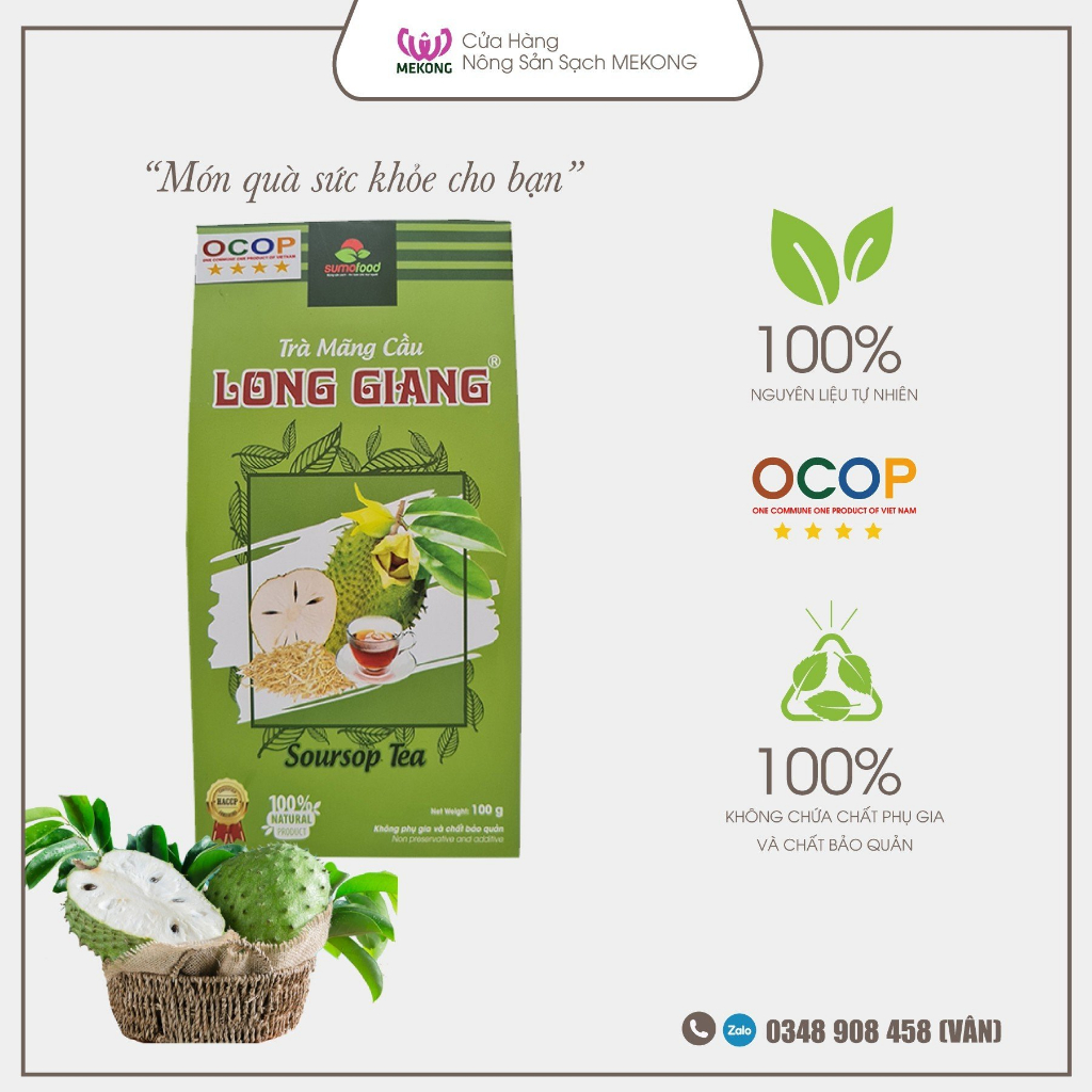 {OCOP 4*} TRÀ MÃNG CẦU LONG GIANG TÚI 100g