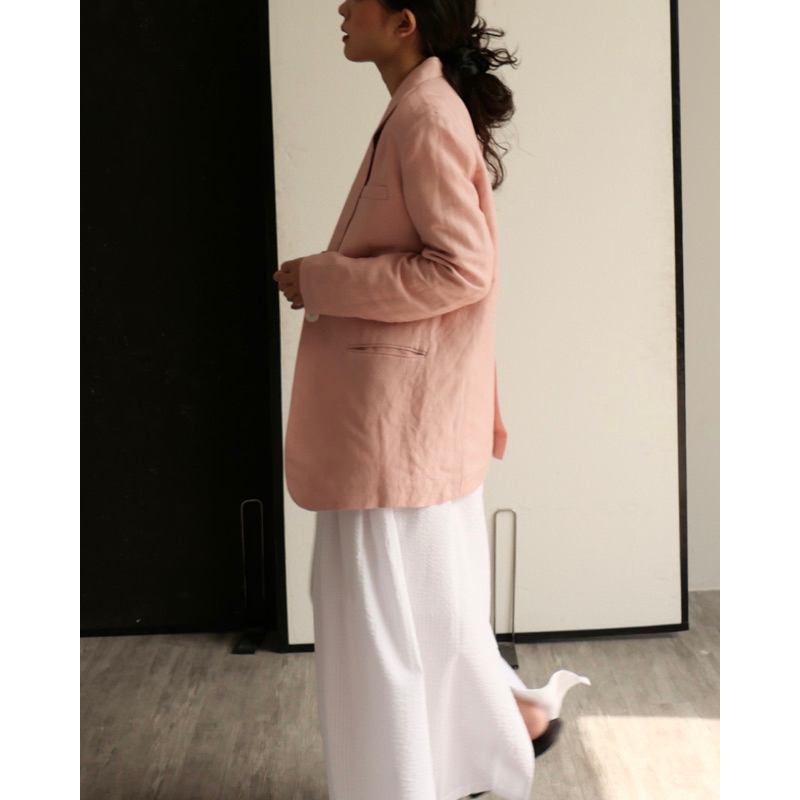 DE PLAGE - ÁO LINEN BLAZER