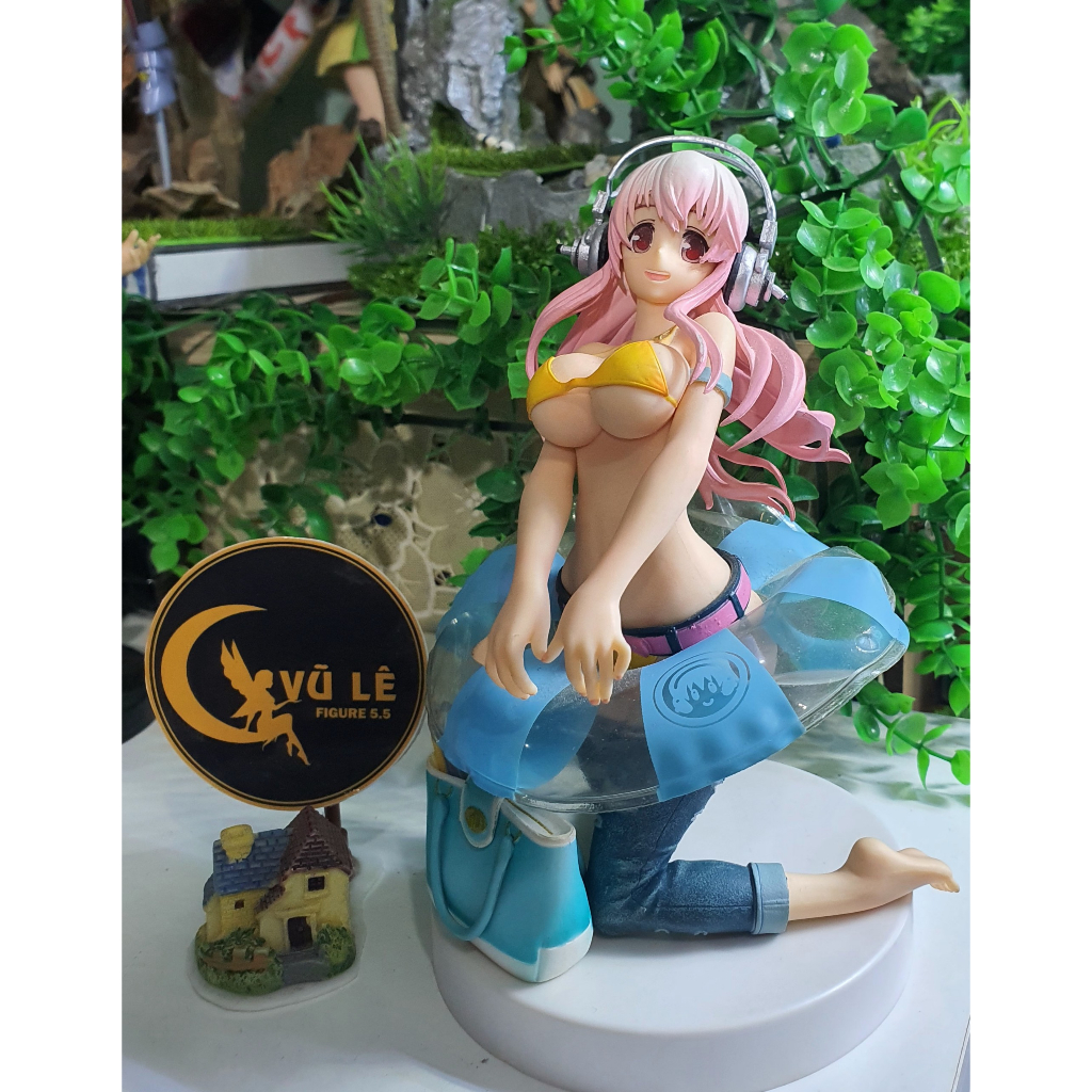 Mô hình Super Sonico chính hãng - Summer Memory,  mô hình nhân vật Sonico with Inner Tube, anime figure hãng FuRyu Nhật