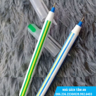 Bút nến thiên long tl093 xanh/ đỏ/ đen - nét chữ thanh mảnh, sắc nét gọn gàng