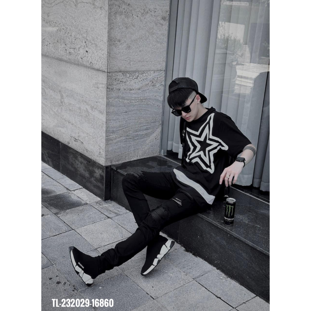 🔥Hot🔥Áo thun Dolce level hình sao phối 2 màu thiết kế hot trend cặp đôi Nam nữ New 2023