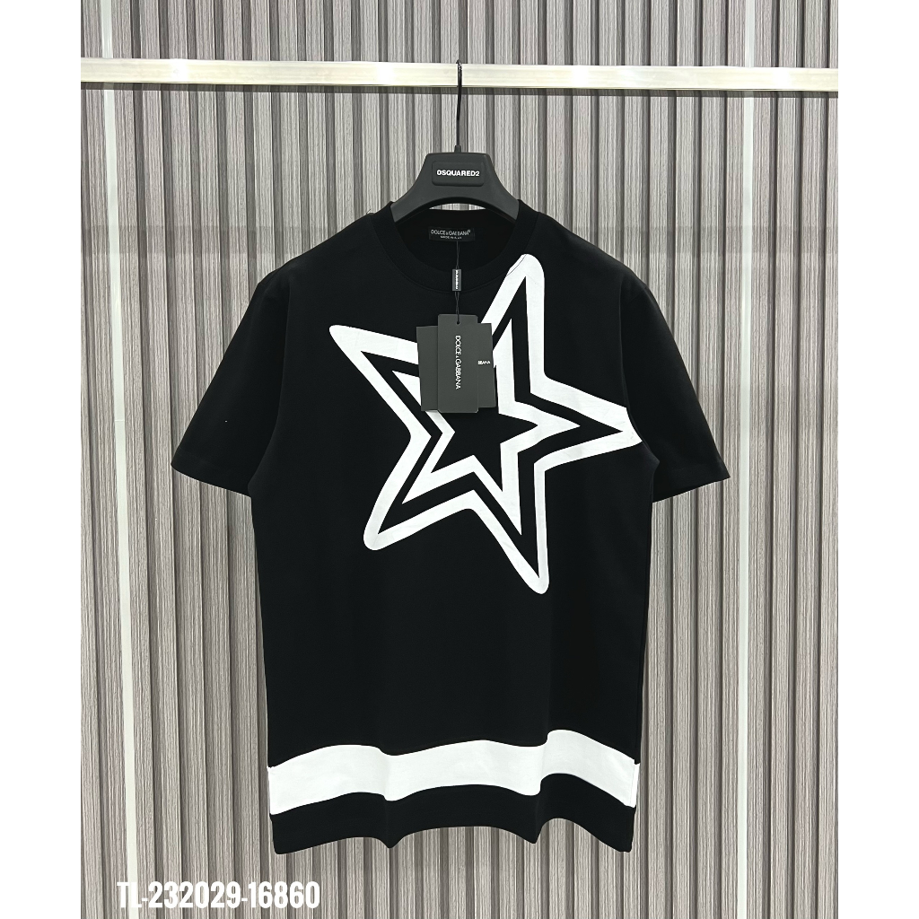 🔥Hot🔥Áo thun Dolce level hình sao phối 2 màu thiết kế hot trend cặp đôi Nam nữ New 2023
