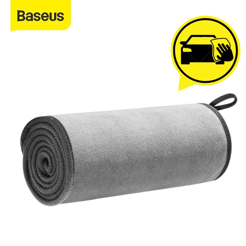 Khăn lau ô tô xe hơi Baseus 3 lớp vải sợi siêu thấm hút, hàng chính hãng, cao cấp - Cao Minh Shop
