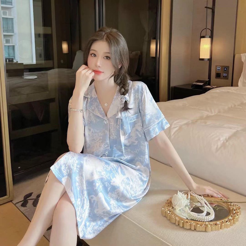 Váy Ngủ Sơ Mi D370