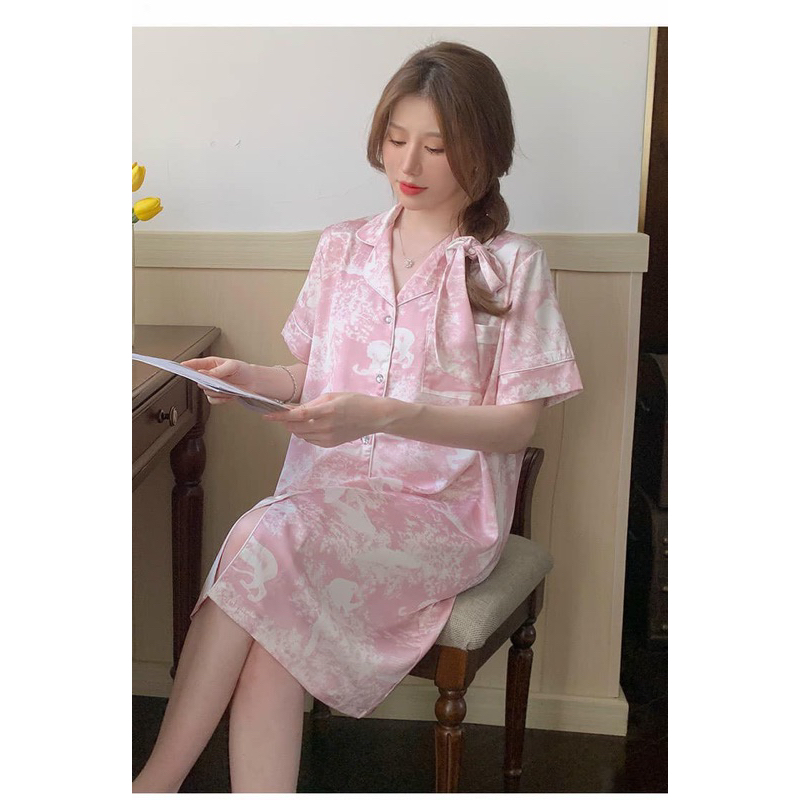 Váy Ngủ Sơ Mi D370