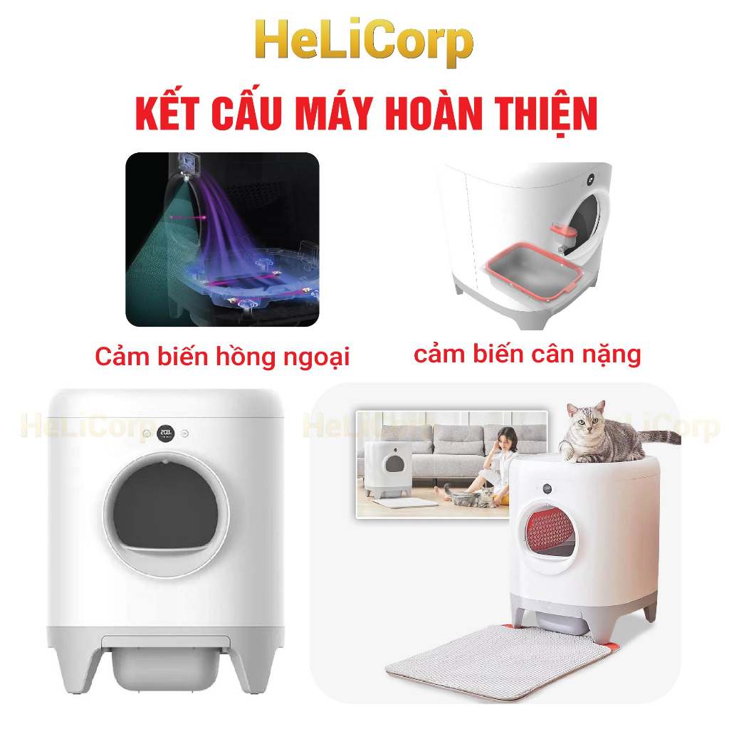 Máy Dọn Phân Mèo Tự Động Petkit Pura X phiên bản 2024 bảo hành 12 tháng - HeLiCorp