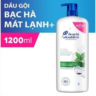 Dầu gội head & shoulders mát lạnh bạc hà giảm gàu 1200ml