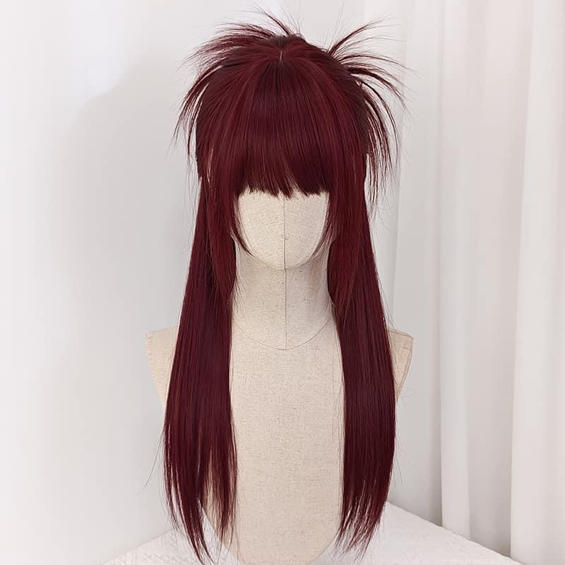 🌹🖤WIG TEEN/ TÓC GIẢ MÀU ĐỎ SIÊU HIẾM🌹🖤tặng kèm WIGCAP