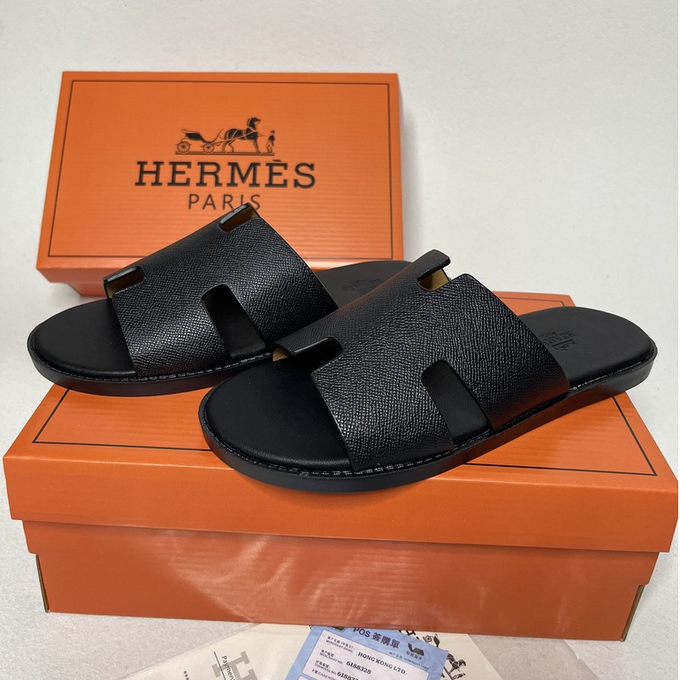Dép HERMES HM Nam Nữ Da Thời Trang , Dép Chứ H Cao Cấp , chất lượng