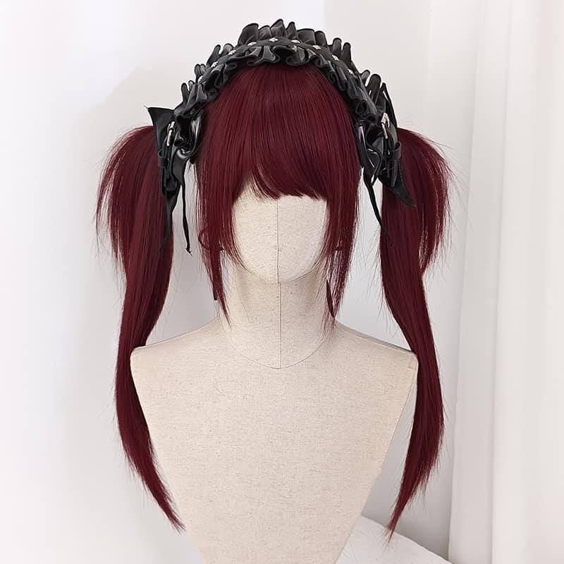 🌹🖤WIG TEEN/ TÓC GIẢ MÀU ĐỎ SIÊU HIẾM🌹🖤tặng kèm WIGCAP