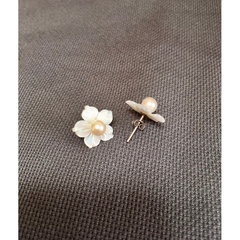 Bông tai hạt 5,3li, akoya mới 100%