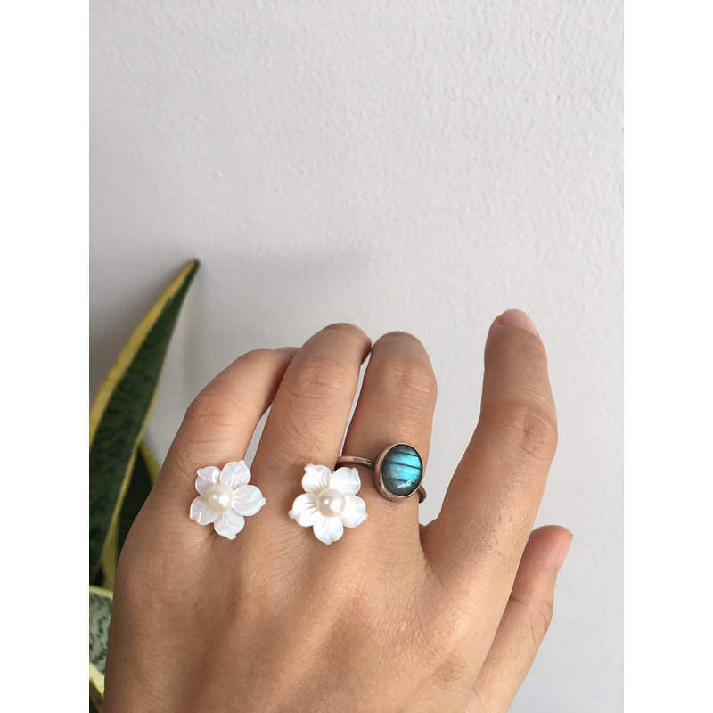 Bông tai hạt 5,3li, akoya mới 100%